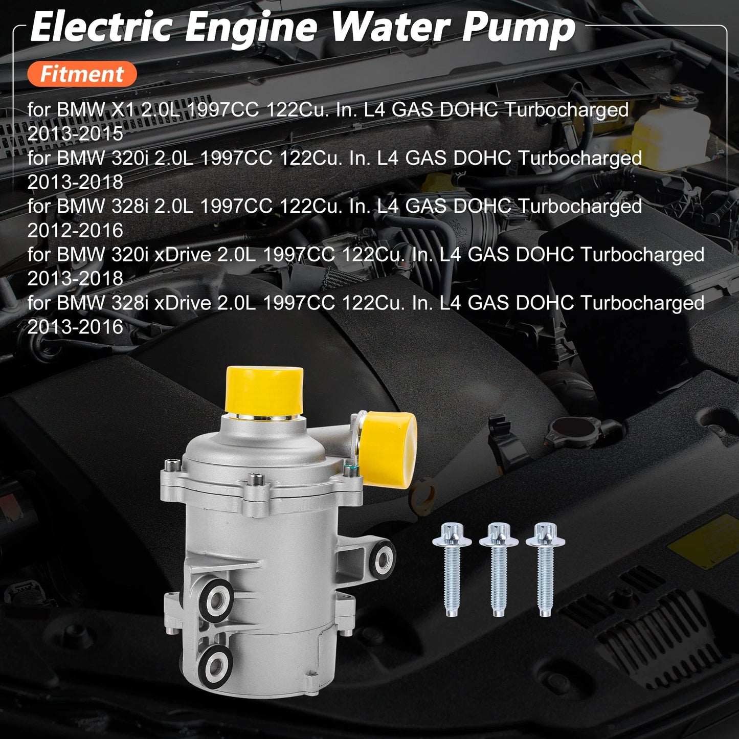 Electric Engine Water Pump for BMW X1 2.0L (2016-2023)