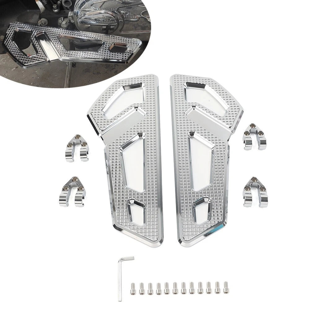 Front Driver Rider Floorboard Footboards for Harley Softail Touring