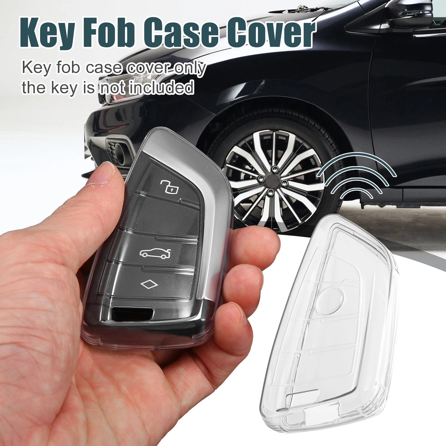 Key Fob Remote Control Cover TPU for BMW 1 2 3 5 6 X1 X2 X3 Series (2011-2023)