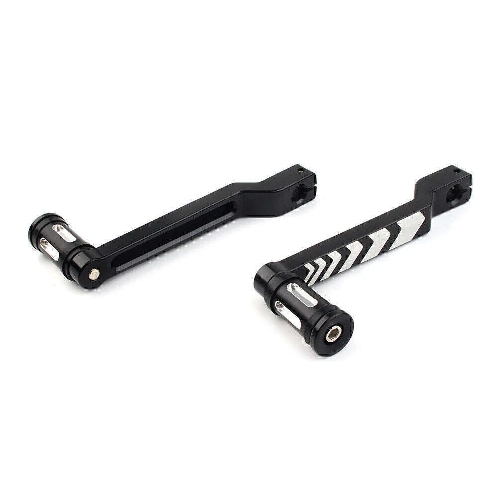 Black Heel & Toe Shift Lever & Shifter Pegs for Harley FLHT FLTR