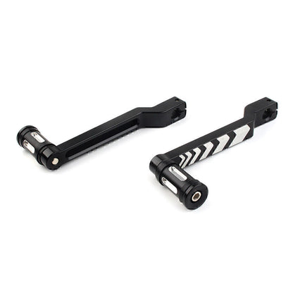 Black Heel & Toe Shift Lever & Shifter Pegs for Harley FLHT FLTR