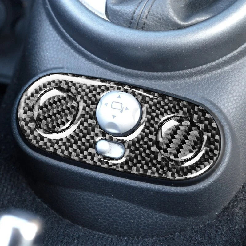 REAL Carbon Fiber Console Gear Shift Panel Cover Trim for Mini Cooper 2002-2004
