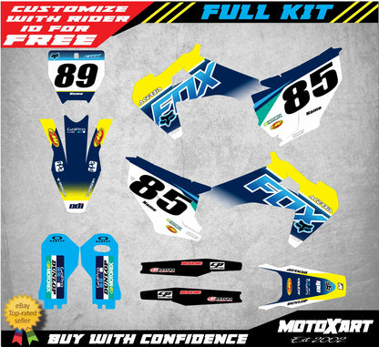 Foxy Graphics Kit Decal Stickers for Husqvarna TC FC (2019-2022)