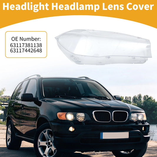 1 Pc Front Right Headlight Lens Cover for BMW X5 (2014-2018)