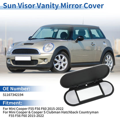 Sun Visor Vanity Mirror Cover for Mini Cooper F55 F56 F60 (2015-2022)