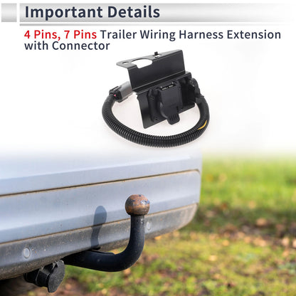 Trailer Wiring Connector Cord for Ford F-250 Super Duty (1999-2001)