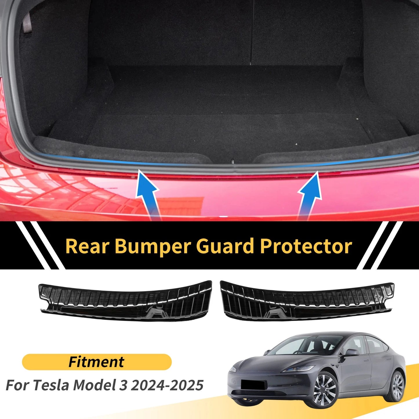 Bumper Guard for Tesla Model 3 Titanium Tone (2024-2025)