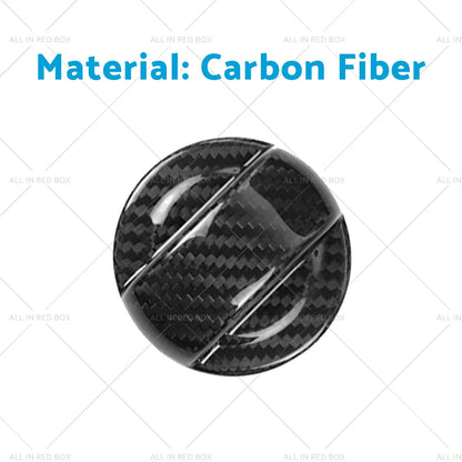 Black Carbon Fiber Fuel Gas Tank Cap Cover for Audi A1 A3 A4 A5 A6 VW