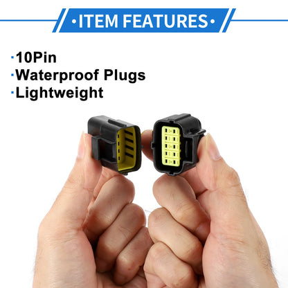 10 Pin Display Monitor Connector Plug for Volvo EC55 (2005-2010)