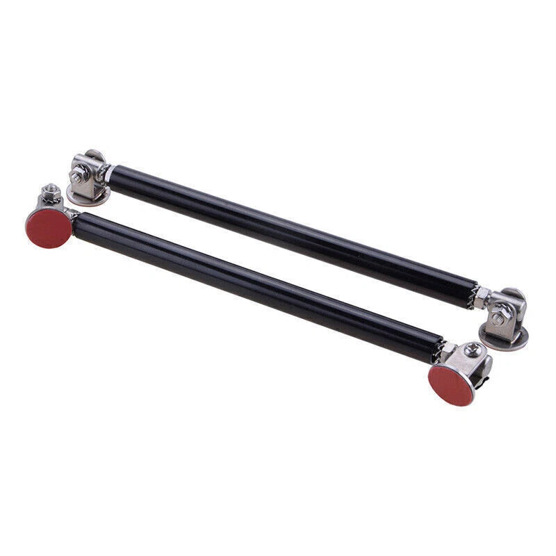 Black Universal Adjustable Bumper Lip Splitter Strut Rod for Various Models