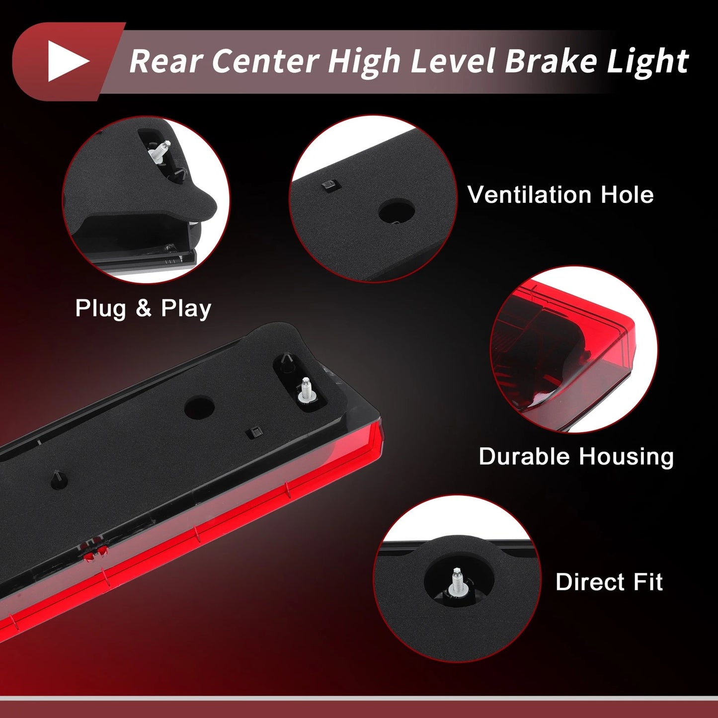 High Mounted LED Third Brake Light for Ford Transit Connect (2014-2023)