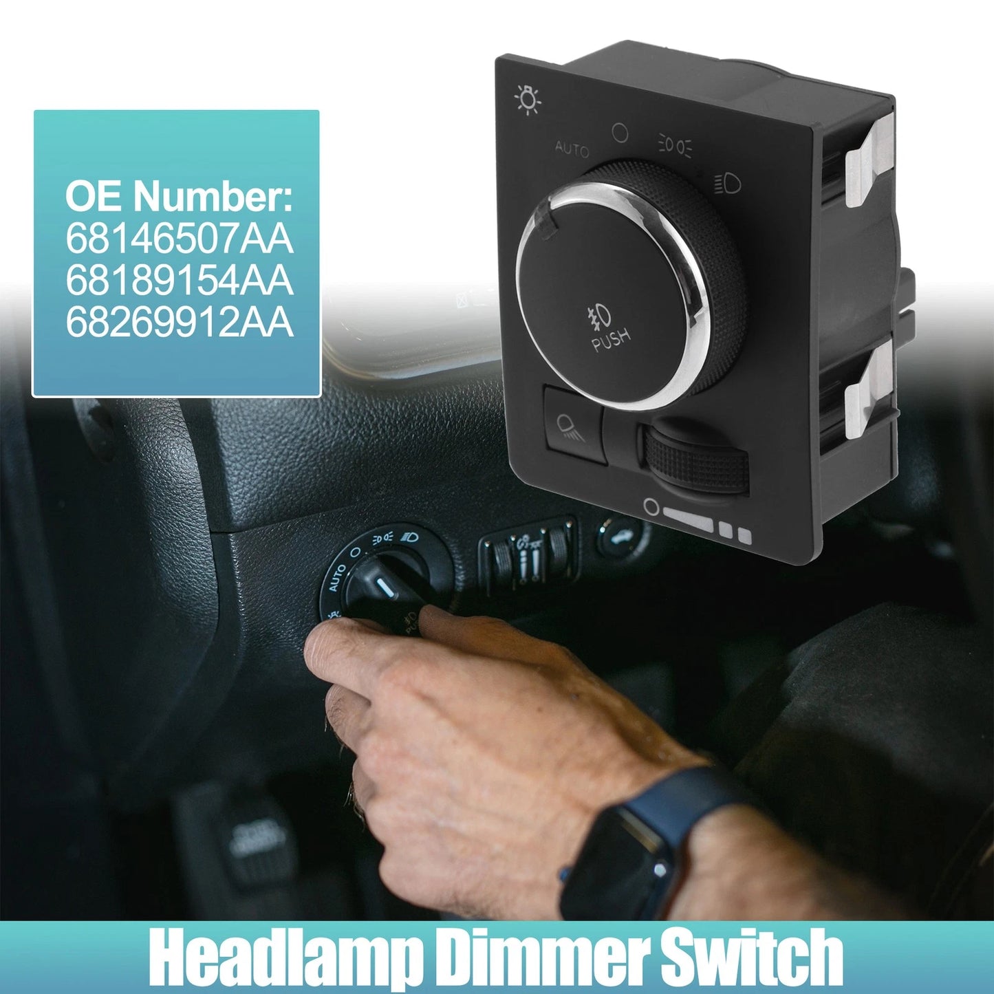 Headlight Switch Headlamp Dimmer for Ram