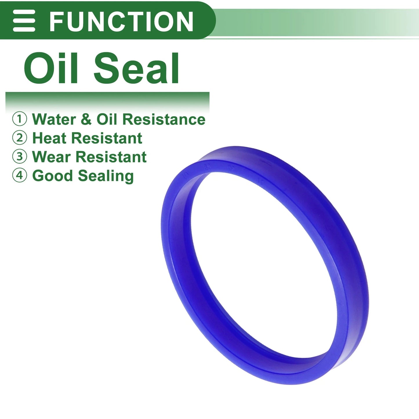 Oil Seal / 80x90x12mm / Seal Ring Rotary Shaft Seal TPU Blue 5 Pcs