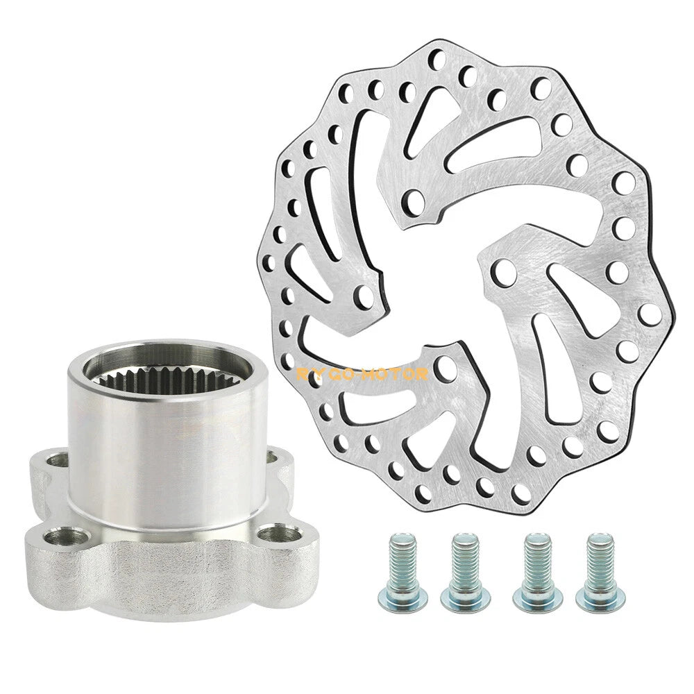 Rear Brake Rotor Disc & Hub Holder Bracket & Bolts for Yamaha YFZ450R YFZ450X