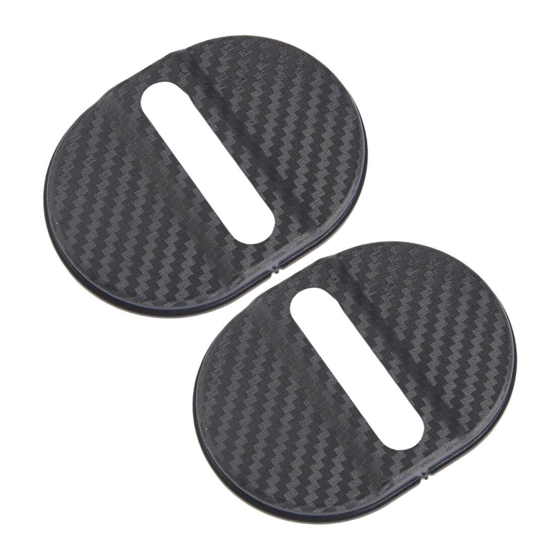 Carbon Fiber Style Universal Car Exterior Door Lock Keyhole Cover Trim