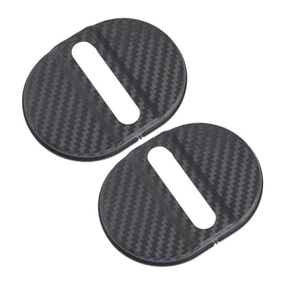 Carbon Fiber Style Universal Car Exterior Door Lock Keyhole Cover Trim