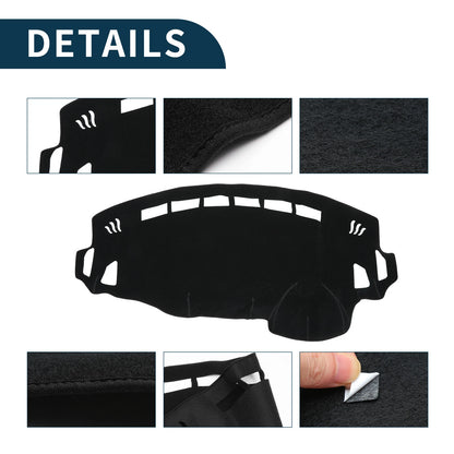 Dashboard Cover Mat for Suzuki Spacia MK32S (2013-2017) Black 1 Set