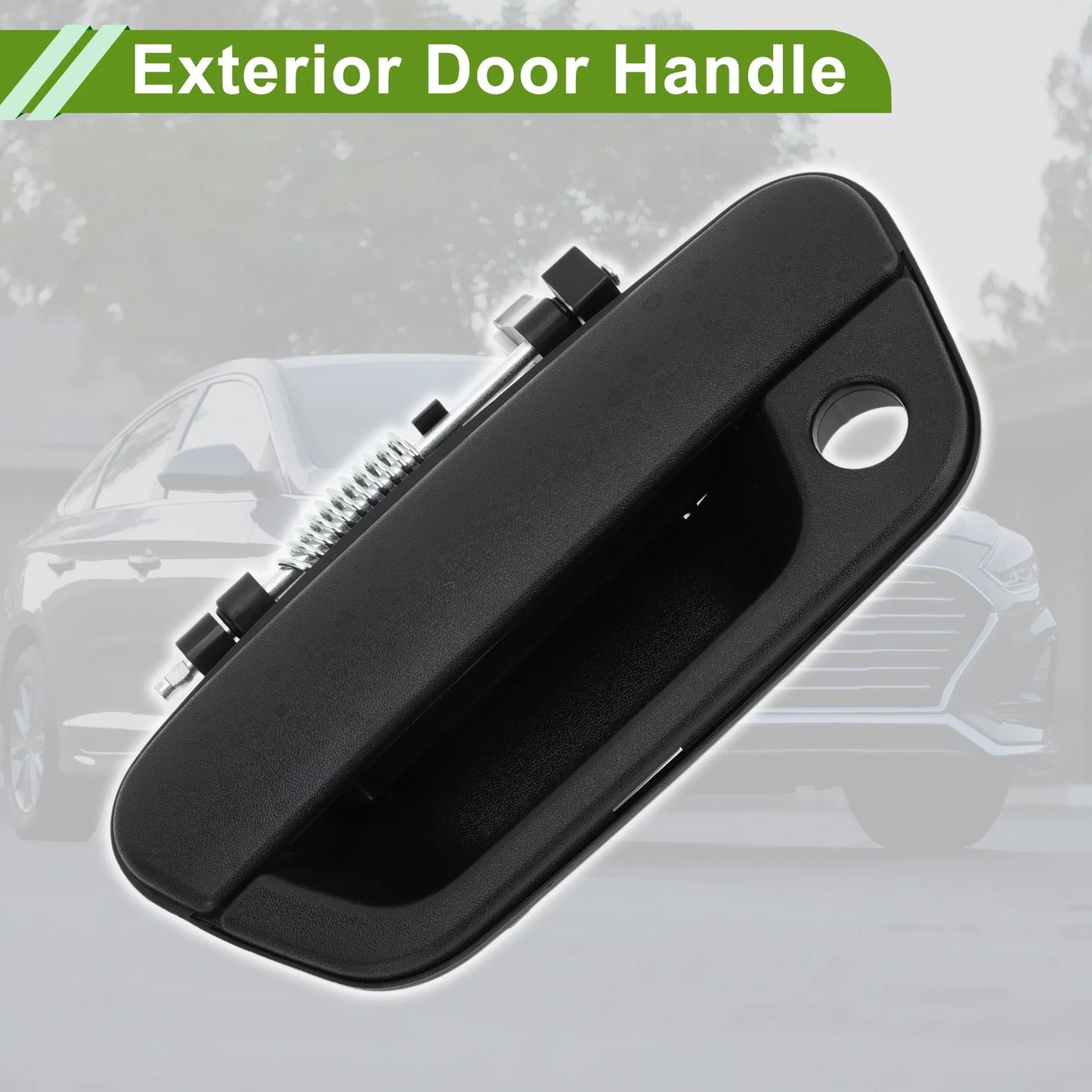 Exterior Door Handle for Chevrolet Spark (2013 - 2016) Black Front Left