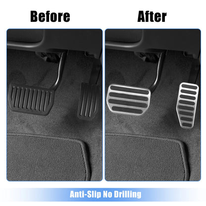 Car Gas Brake Pedal Covers for Suzuki Jimny (2018-2022) Silver Tone
