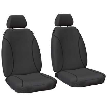 Front Heavy Duty Canvas Car Seat Covers for Toyota Hilux (2005–2015)