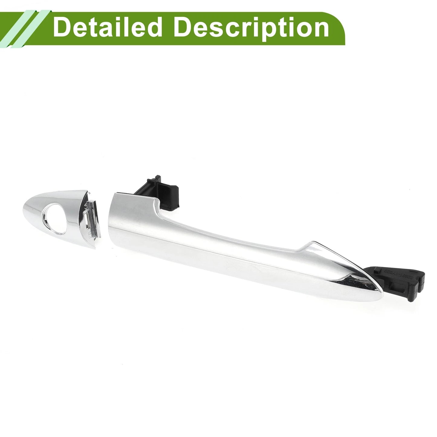 Silver Tone Exterior Door Handle for Hyundai Kia Front Right (2011-2019)