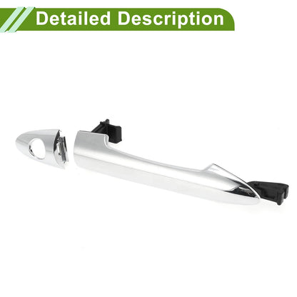 Silver Tone Exterior Door Handle for Hyundai Kia Front Right (2011-2019)