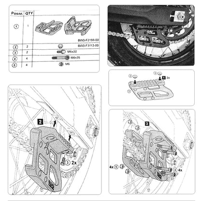 Chain Guide Roller Stabilizer for Yamaha Tenere 700 XTZ (2019-2023)
