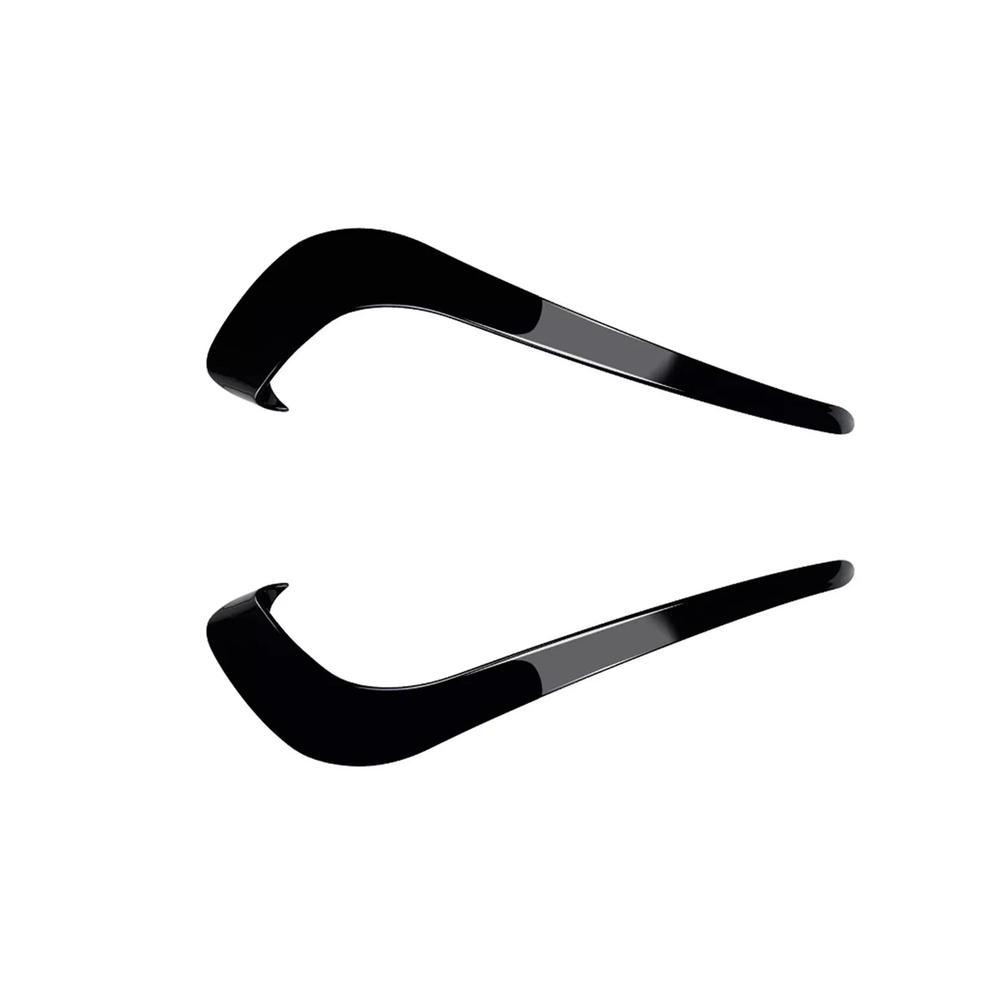 2 x Front Side Light Air Vent Trim for VW Passat B7 (2011-2015) Gloss Black
