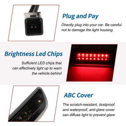 Black LED Third Brake Light for Toyota Tacoma (2005-2015)