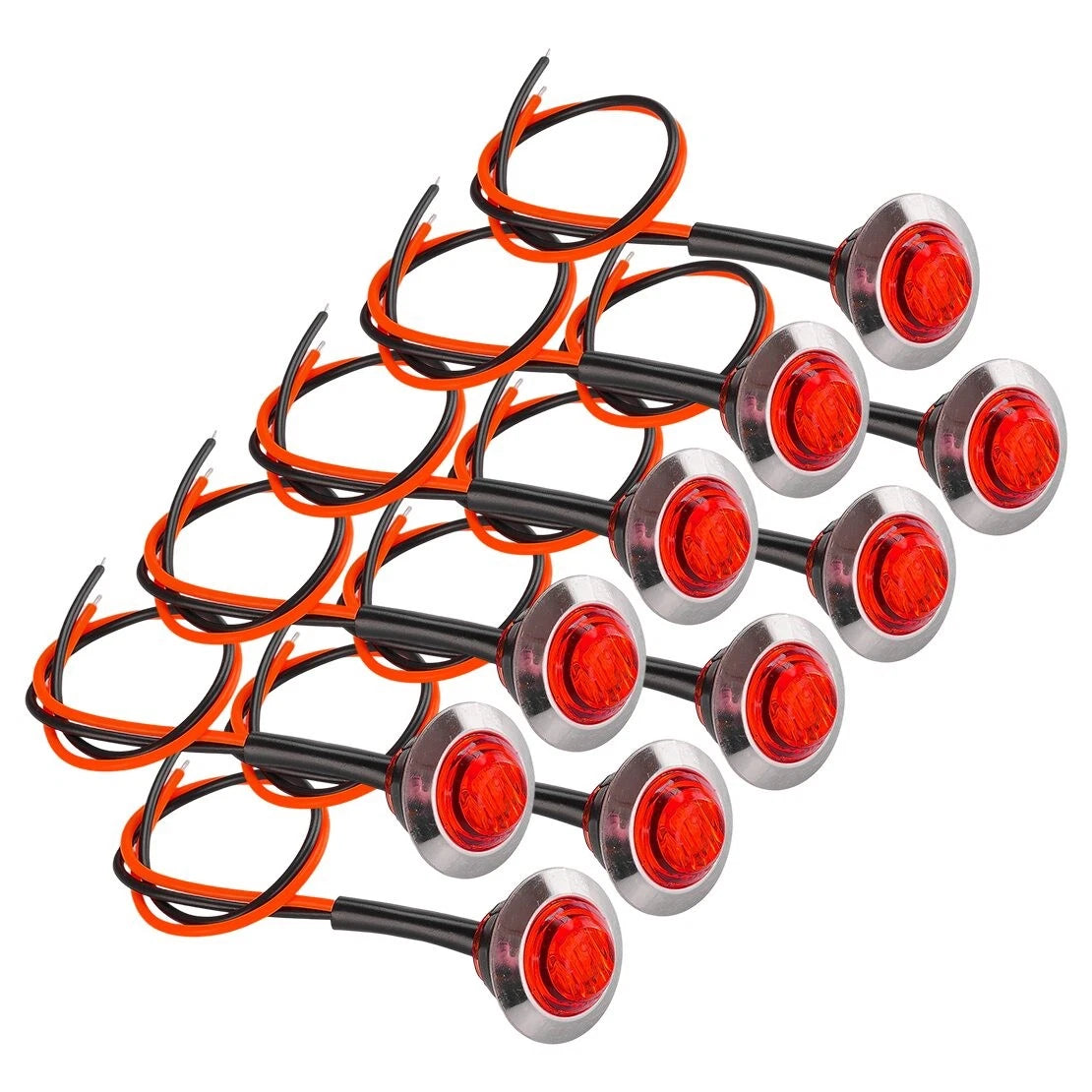 10 x Fender Side Marker Turn Signal Lights for Car Truck Trailer Van