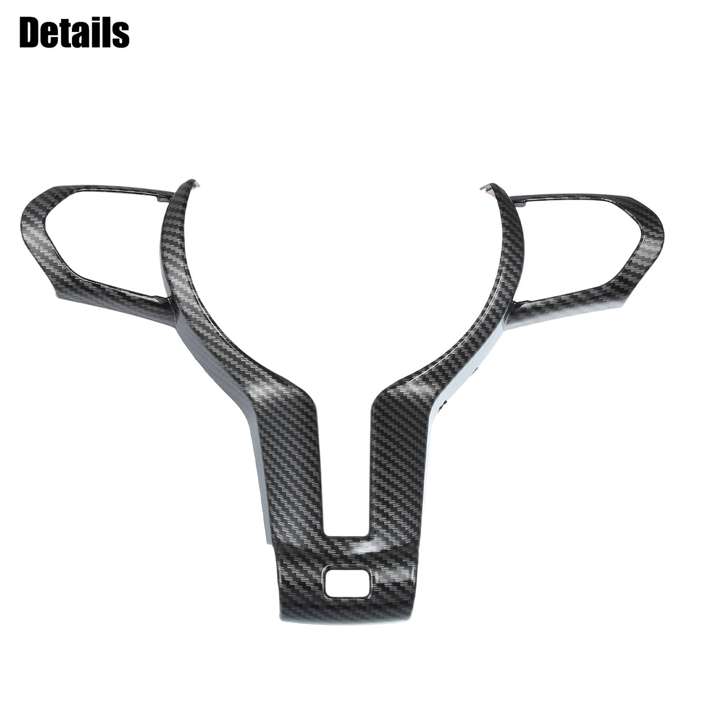 Steering Wheel Cover Trim for BMW F20 F21 Carbon Fiber Black (2012-2019)