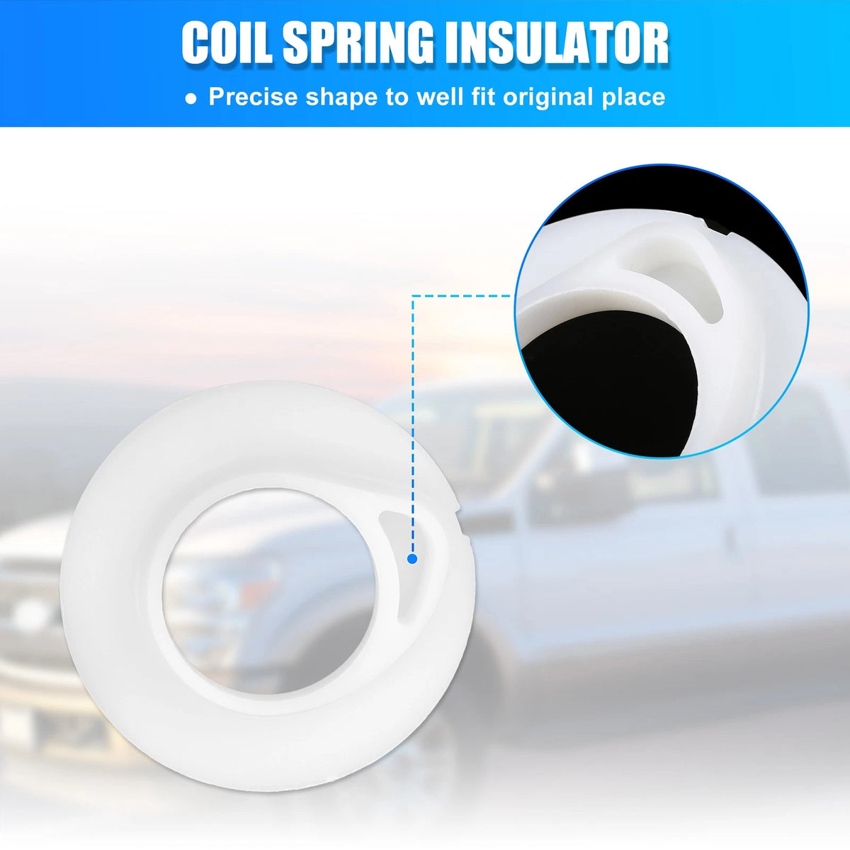 2 x Front Lower Suspension Coil Spring Insulators for Ford F150 F250 (1997-2003)