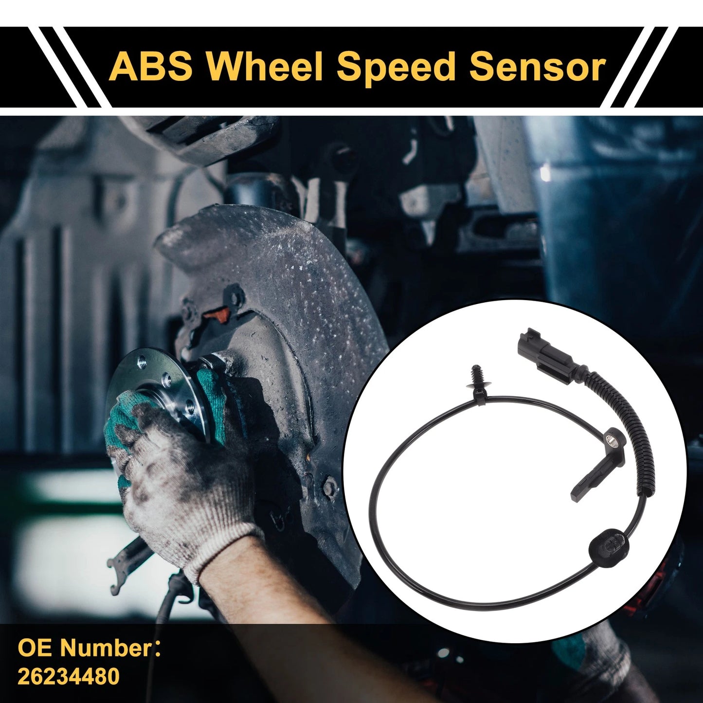 ABS Wheel Speed Sensor 1x Rear Right for Buick GL8ES (2017–2018)