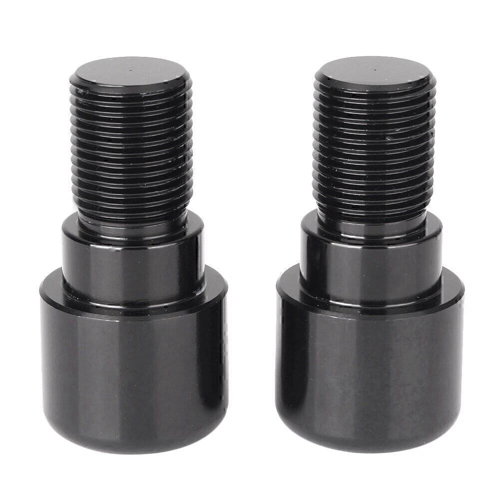 18mm Black Handlebar Grips & End Cap Plugs for Motorcycle Dirt Bike