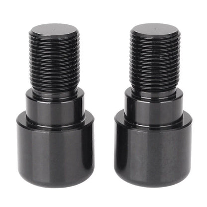 18mm Black Handlebar Grips & End Cap Plugs for Motorcycle Dirt Bike