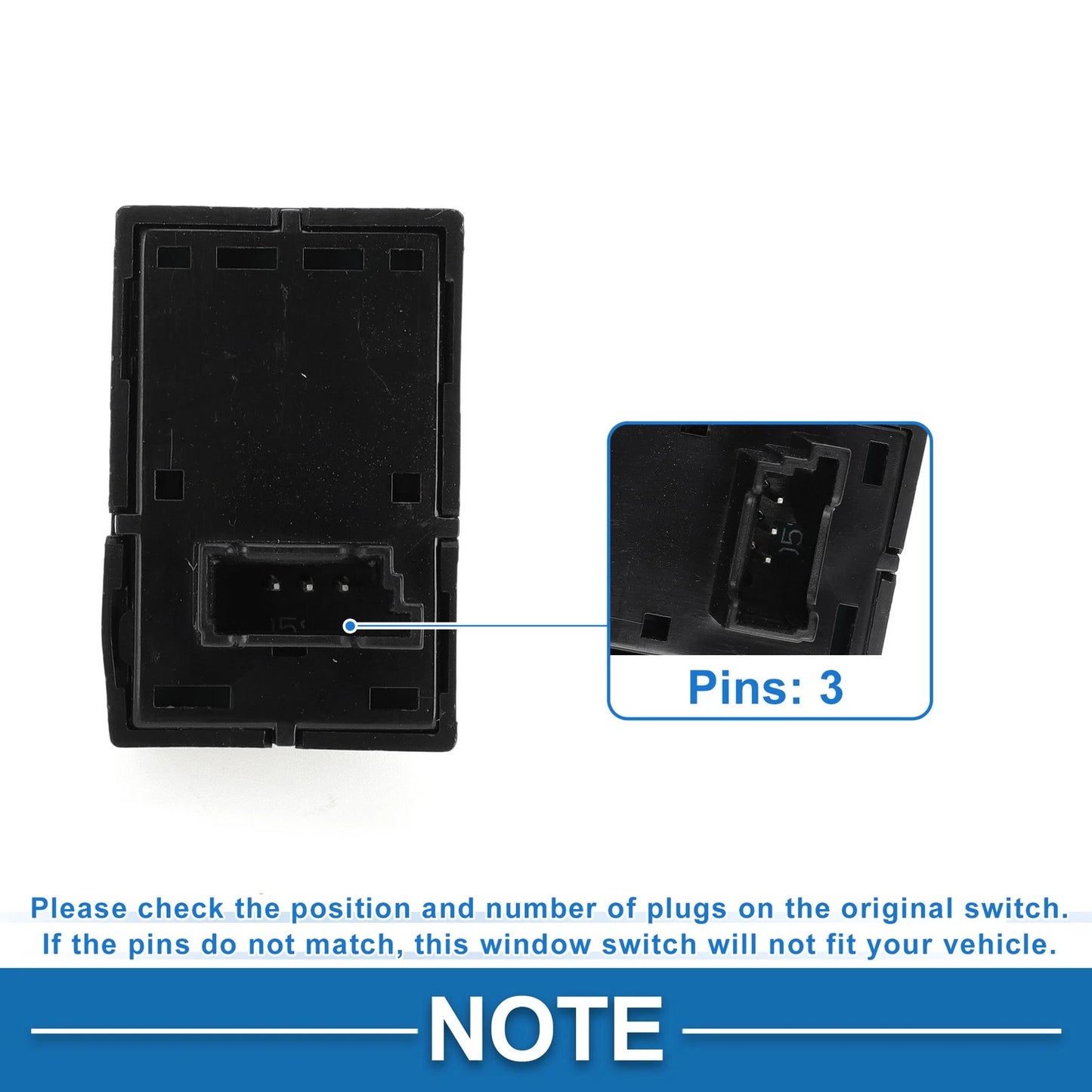 Rear Left/Right Power Window Switch for BMW 740i 750i xDrive