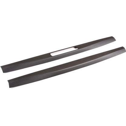 Real Carbon Fiber Welcome Door Sill Padel Guard Trim For Porsche 718 911