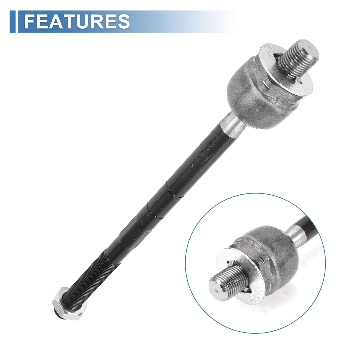 2 x Front Inner Tie Rod End Links for Ford Explorer, Ranger (1998-2004)