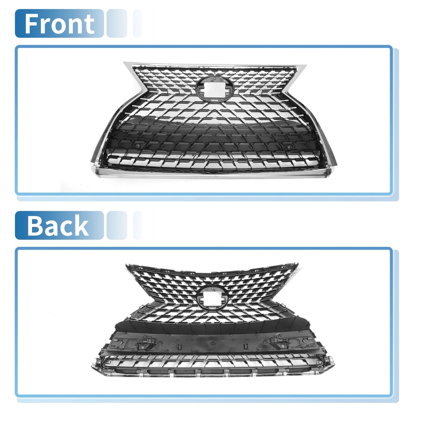 Hood Bumper Grille for Lexus RX 350 F Sport (2020-2022)