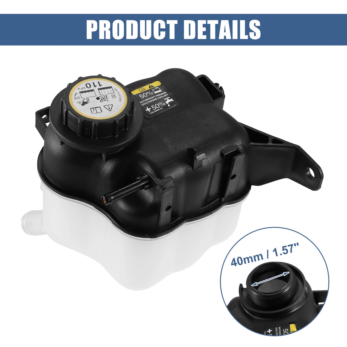 Coolant Radiator Reservoir Tank for Ford Explorer (2011-2019)