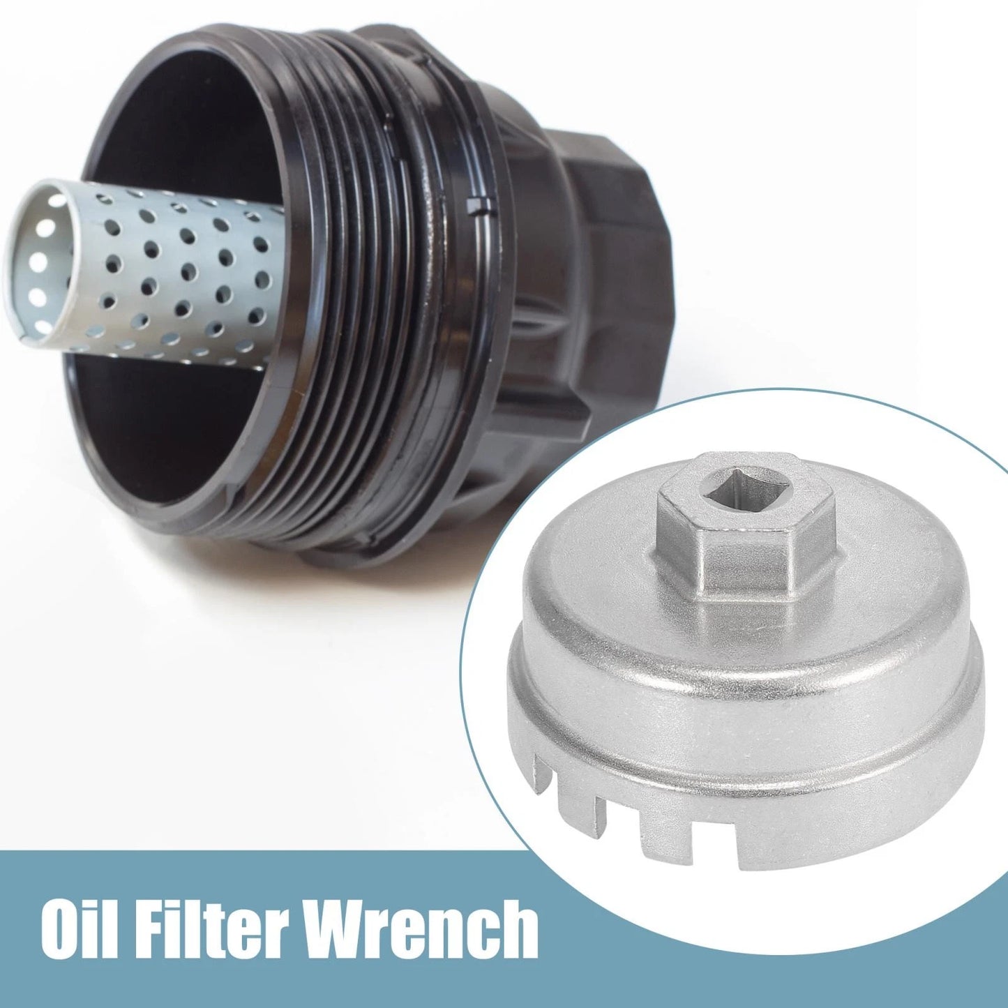 14 Flute 64.5mm Oil Filter Wrench Cap for Toyota