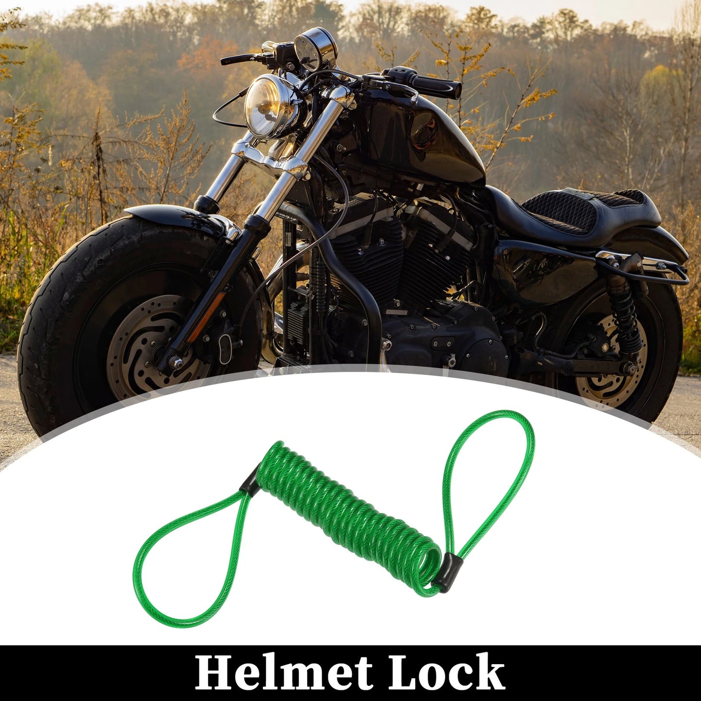 Disc Lock Cable for Green Motorcycle