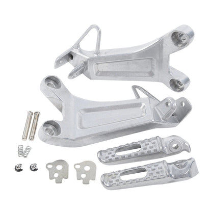Rear Passenger Footrests Footpegs Bracket Set for Honda CBR600RR (2003-2004)