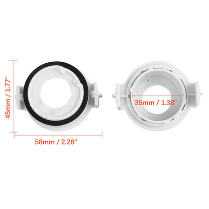 H7 LED Headlight Adapter Bulb Retainer for BMW E46 E65 E90 (2000-2012) 4 x pcs