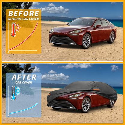Waterproof All Weather Car Cover for Toyota Mirai Sedan (2016-2023)
