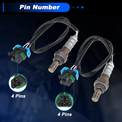 Oxygen Sensor Upstream for Chevrolet Silverado 1500 2500 3500 2pcs