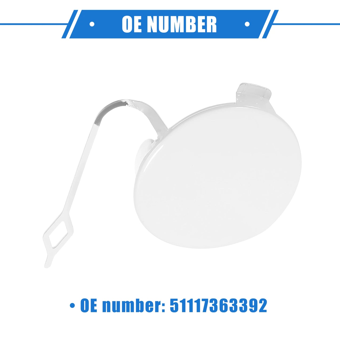 Tow Hook Eye Hole Cover Cap for BMW F32 F33 F37 (2012-2020) - White Right