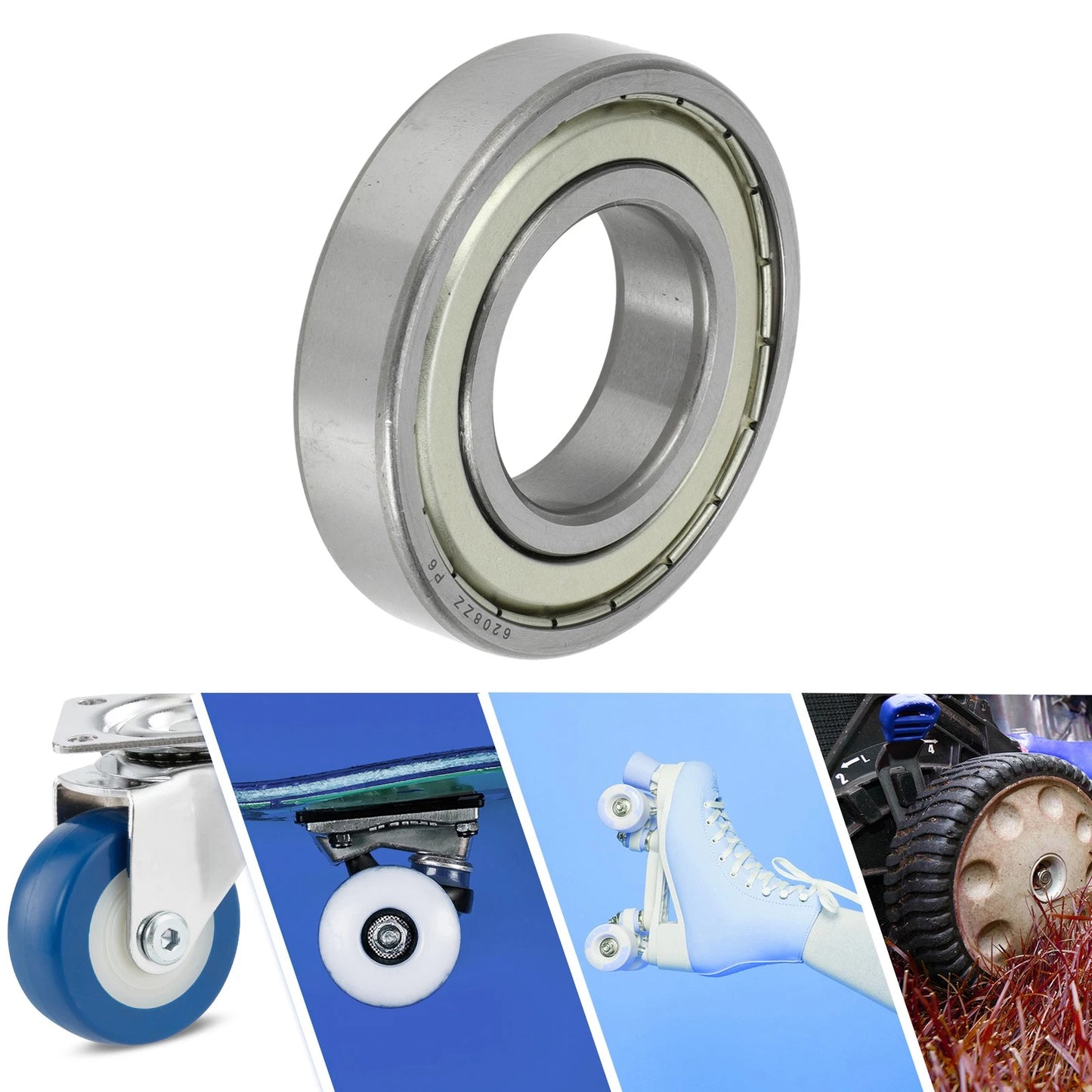 6208ZZ 40x80x18mm Deep Groove Ball Bearings P6 for Scooter Skateboard Wheel