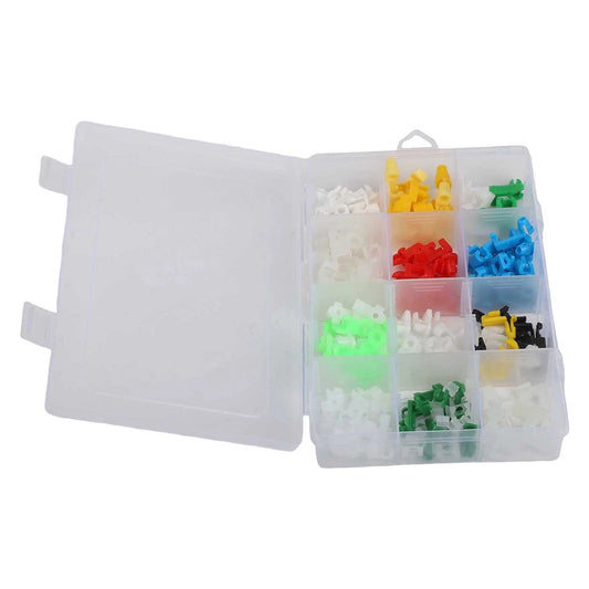 160x Door Lock Rod Clip Side Fasteners Car Wire Clips With Box for Car