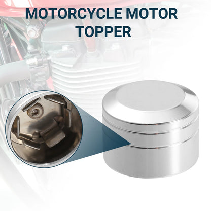 Bolt Cover Caps 9mm–12mm for Motorcycle Chrome Silver Tone 10 pcs